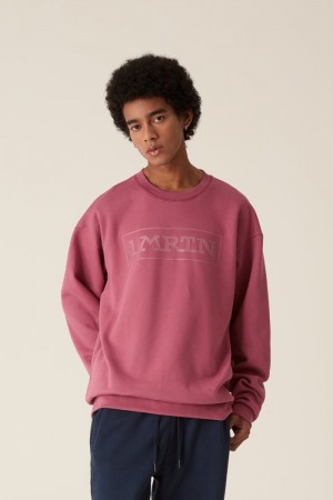 La Martina LMRTN Crew-neck Sweatshirt Pembe | SNO-5901