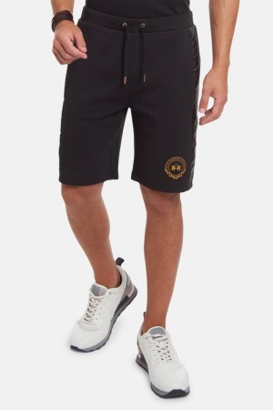 La Martina Regular-fit 100% Pamuklu Sports Joggers Erkek Siyah | QEQ-1666