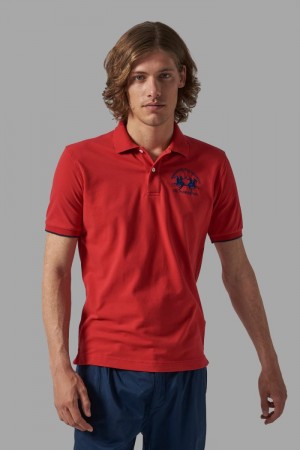 La Martina Regular-fit Polo Gömlek Erkek Kırmızı | CEQ-5380