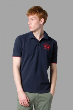 La Martina Regular-fit Polo Gömlek Erkek Lacivert | QZU-9824