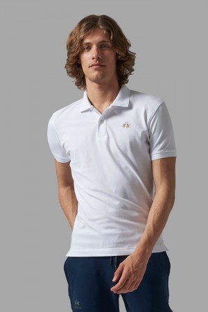 La Martina Slim-fit Polo Gömlek Erkek Beyaz | BYT-5047