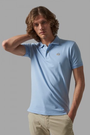 La Martina Slim-fit Polo Gömlek Erkek Mavi | GGS-3681