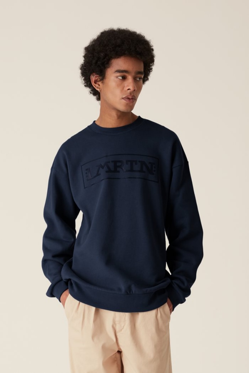 La Martina LMRTN Crew-neck Sweatshirt Lacivert | NKR-1489