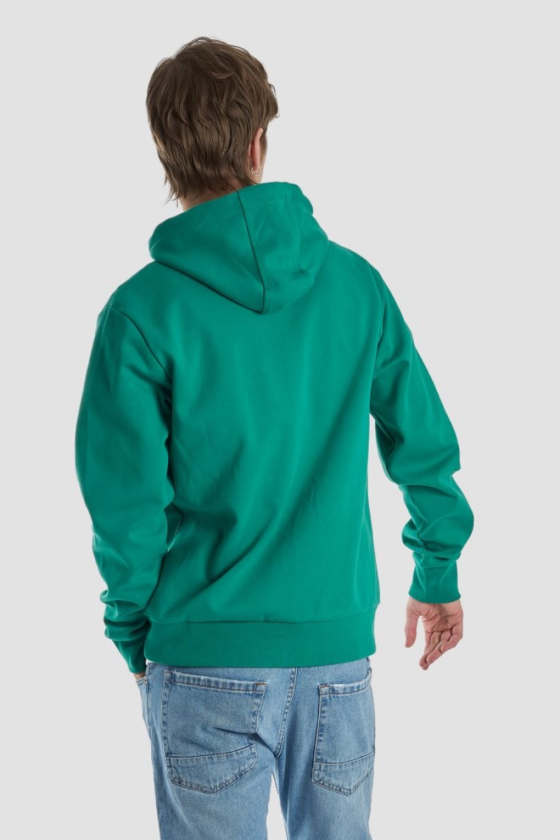 La Martina Regular-fit Brushed Pamuklu Sweatshirt Erkek Yeşil | DAX-7792