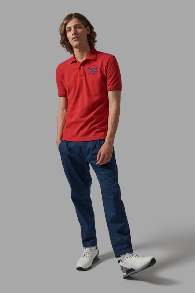 La Martina Regular-fit Polo Gömlek Erkek Kırmızı | CEQ-5380