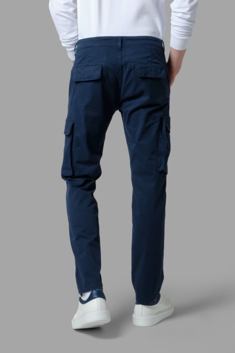 La Martina Regular-fit Stretch Pamuklu Çin Pantolonu Erkek Lacivert | PWS-6920