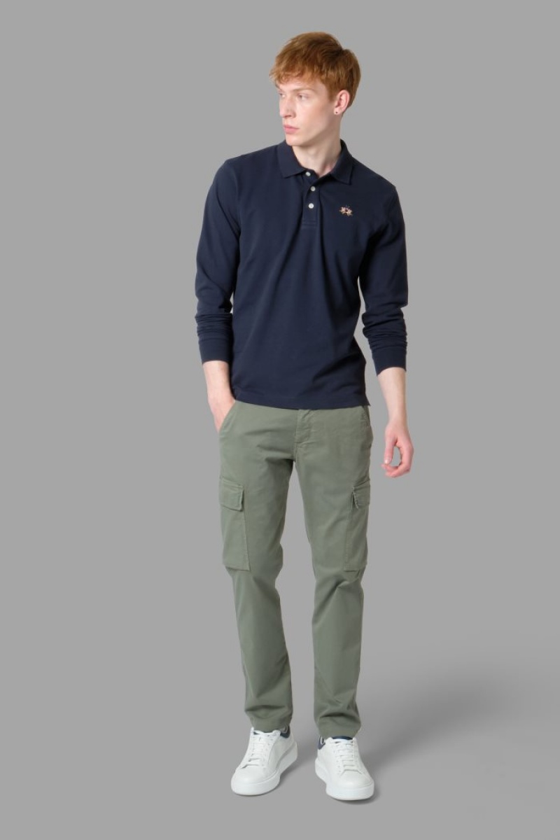 La Martina Slim-fit Polo Gömlek Erkek Lacivert | IIF-7370