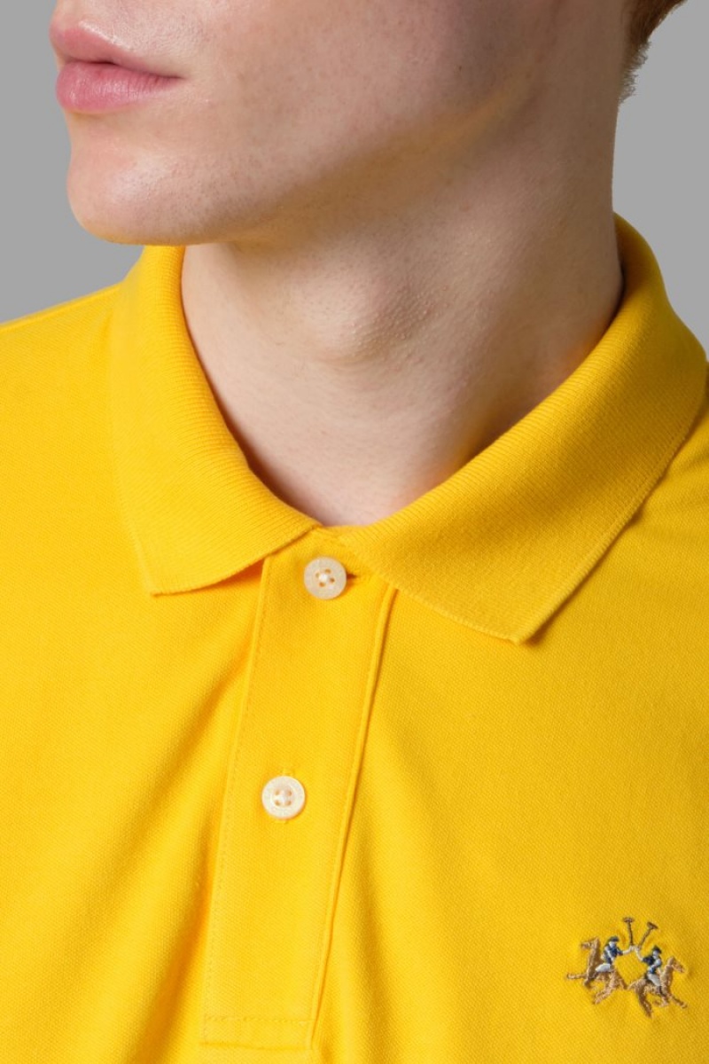 La Martina Slim-fit Polo Gömlek Erkek Limon | EIG-8034