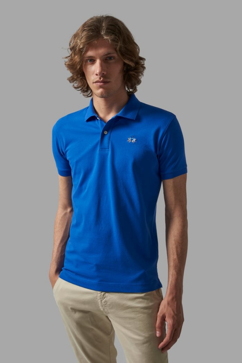 La Martina Slim-fit Polo Gömlek Erkek Mavi | GNI-6540