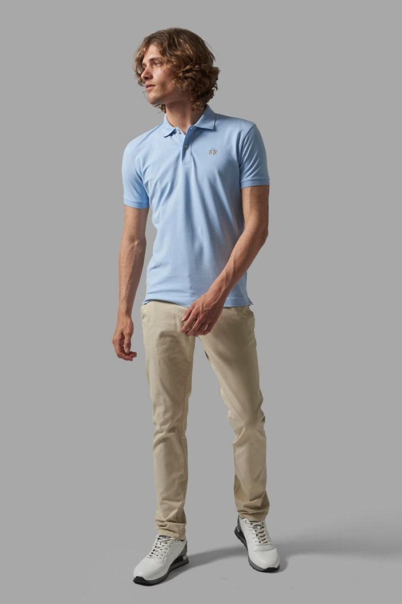 La Martina Slim-fit Polo Gömlek Erkek Mavi | GGS-3681