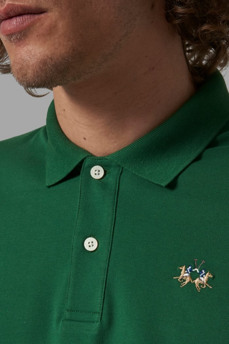 La Martina Slim-fit Polo Gömlek Erkek Yeşil | SFJ-6279