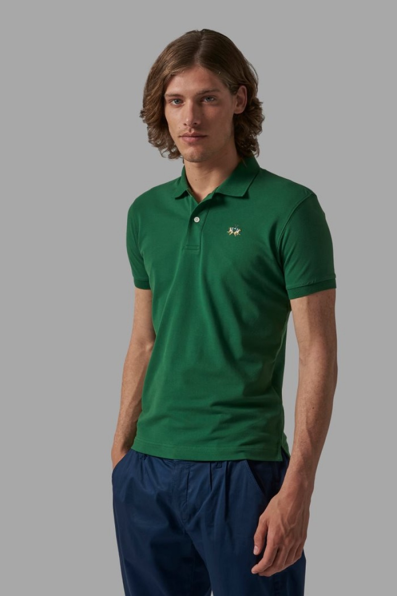 La Martina Slim-fit Polo Gömlek Erkek Yeşil | SFJ-6279