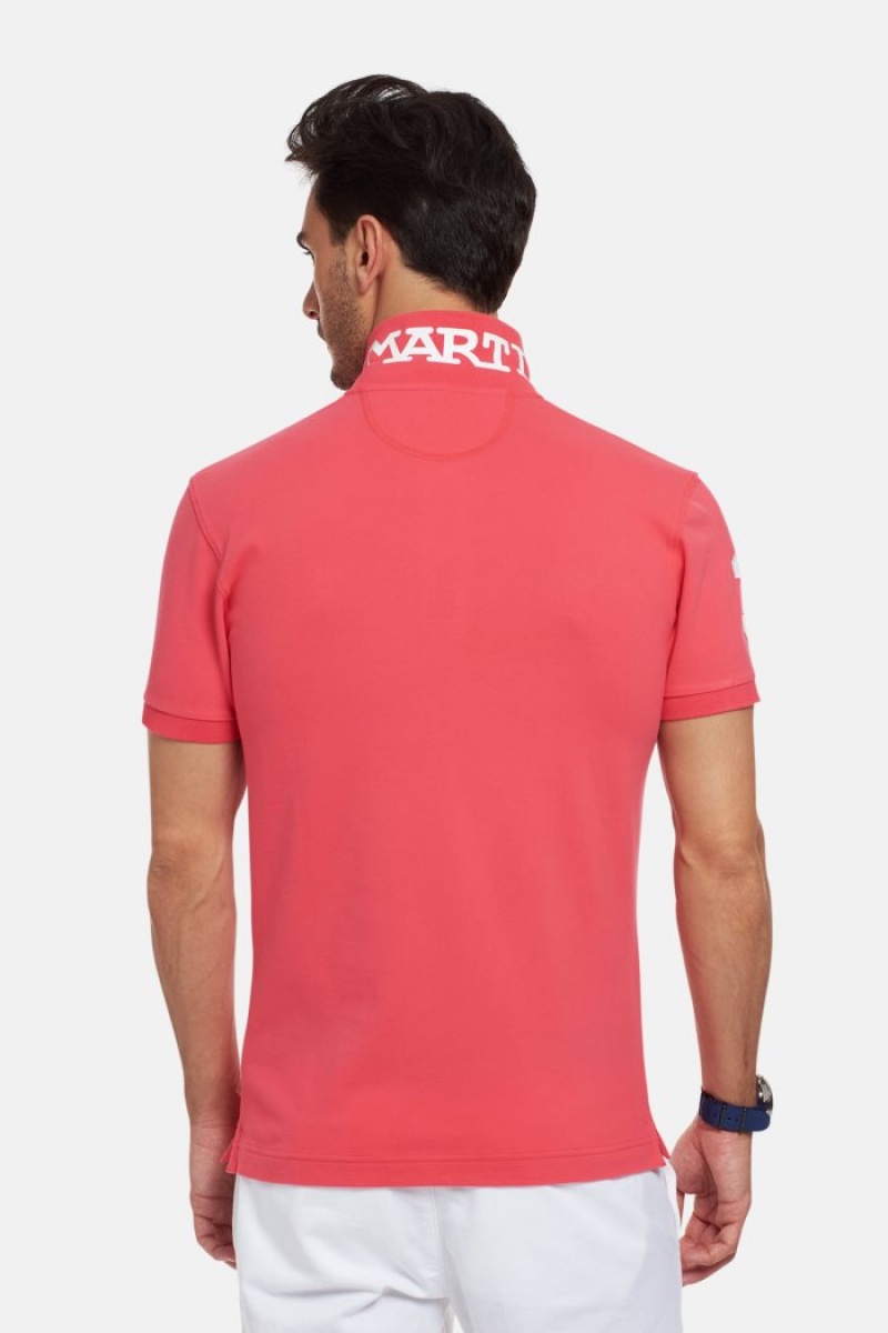 La Martina Slim-fit Stretch Piqué Polo Gömlek Erkek Mercan | SPI-7323